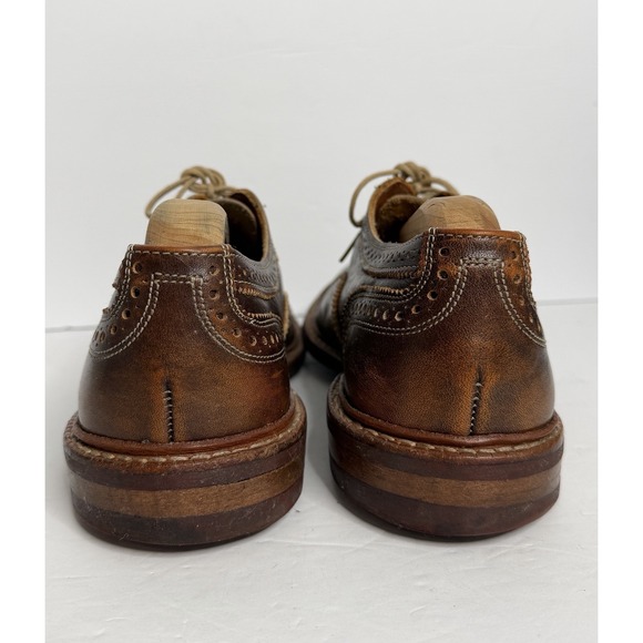 Allen Edmonds Strandmok Cap-toe Oxford Shoes Men\'s 8.5 B Brown Dainite Soles USA